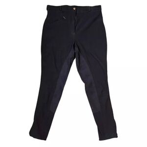 TuffRider Womens Full Seat Black Equestrian Riding Breeches Sz 30 REG